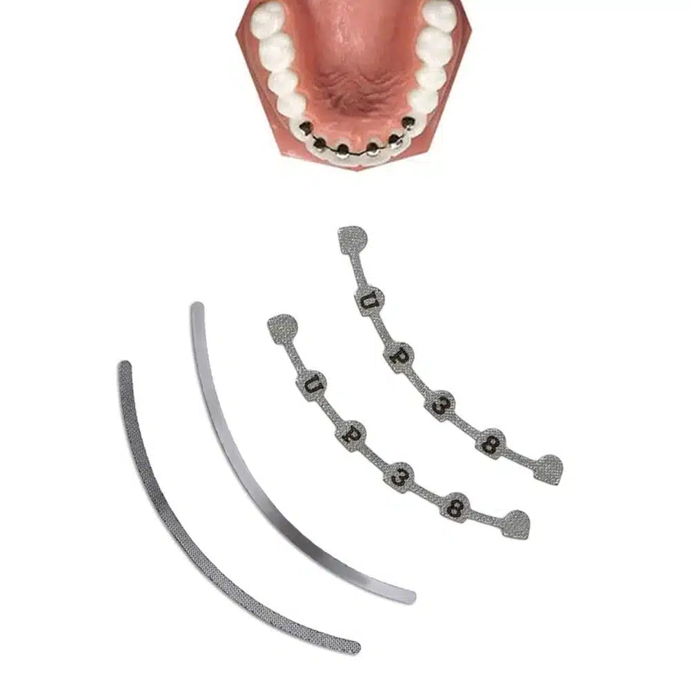 6 pads 3-3 per retainer ( lingual retainer)